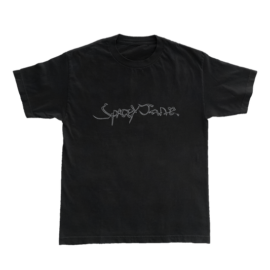 BLACK SCRIPT TEE