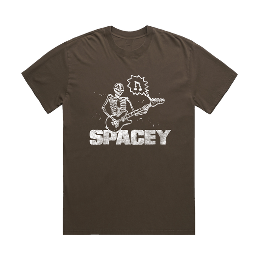 BROWN SKULL TEE